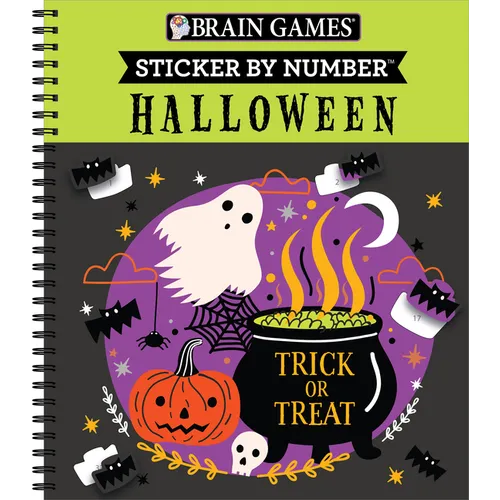 Brain Games - Sticker by Number: Halloween