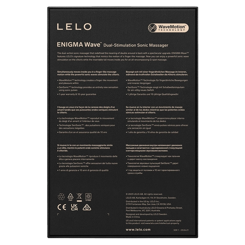 Lelo Enigma Wave-Cyber Purple