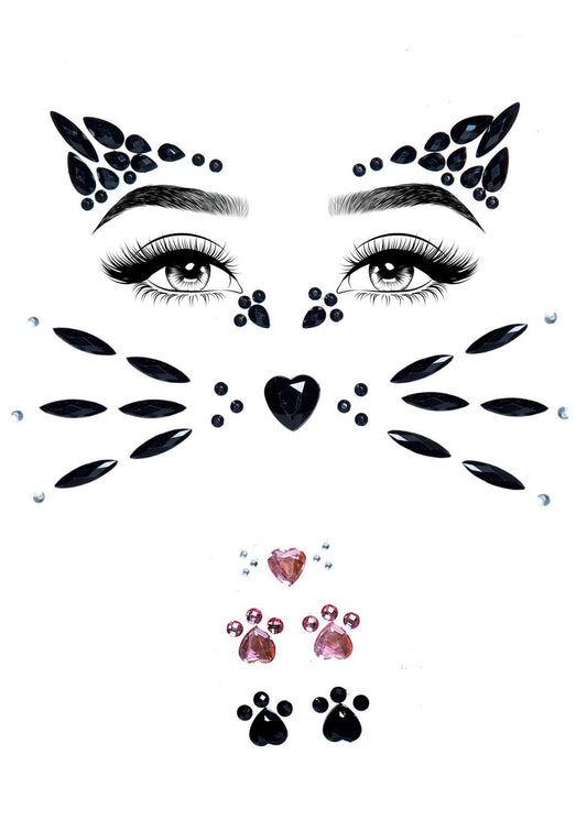 Wild Whiskers Face Jewels (One Size)