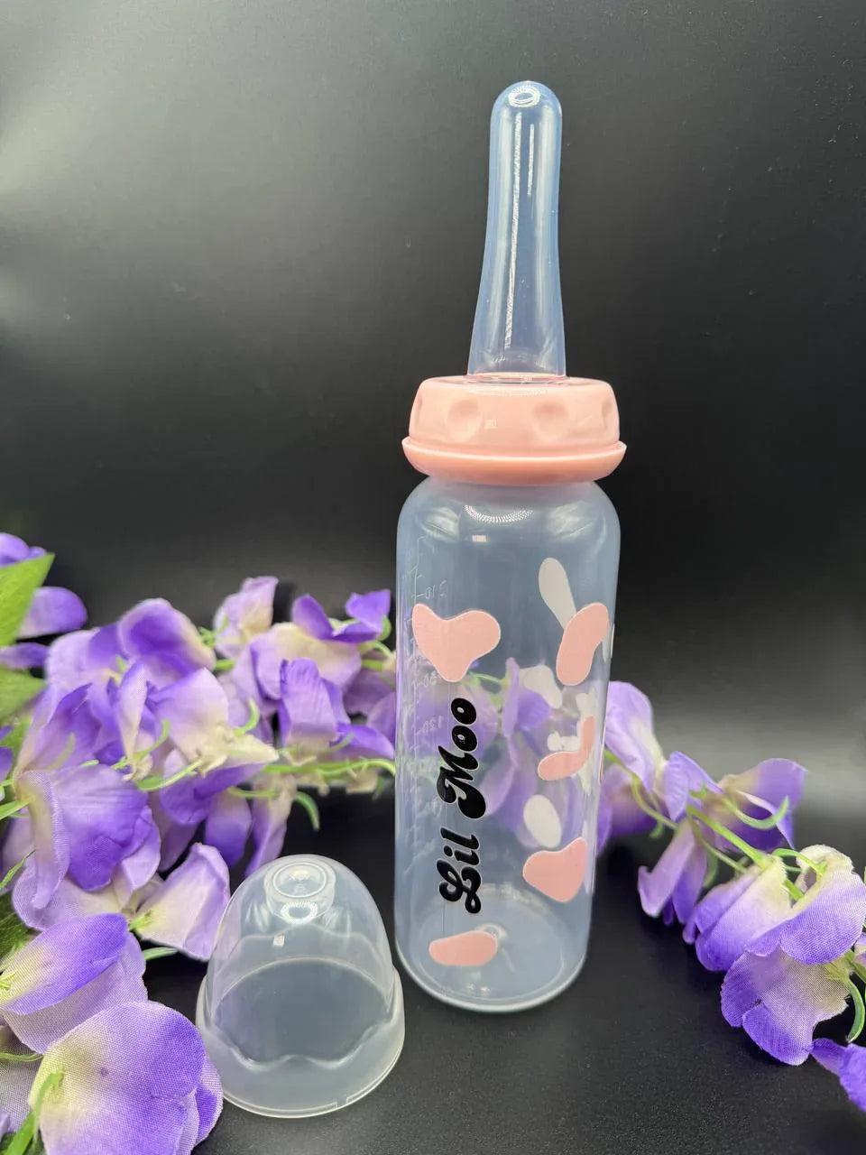 Adult Baby Bottle - 8 oz Lil Moo Cow - Puppy's Aesthetics