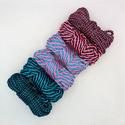 Color of the Month Special July!  1/4" – 6mm – Malibu Power Couple – Solid Braid MFP Bondage Rope CoTM
