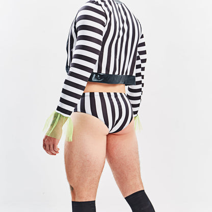 Beetlejuice-Inspired Men's Sexy Halloween Costume Set