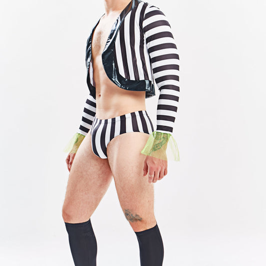 Beetlejuice-Inspired Men's Sexy Halloween Costume Set