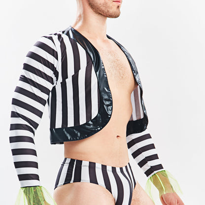 Beetlejuice-Inspired Men's Sexy Halloween Costume Set