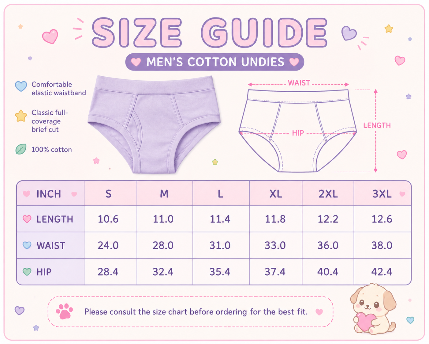 Pastel Drip Men's Cotton Undies