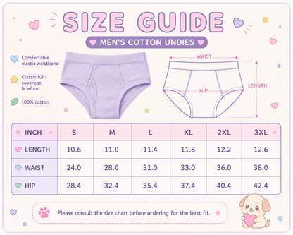 Pastel Drip Men's Cotton Undies