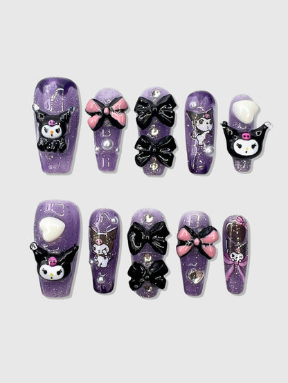 Cute Mischievous Fake Nails Kit