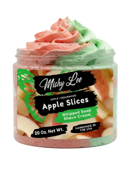 Apple Slices Whipped Soap and Shave Cream