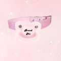Pink Glitter Breed Me Pacifier Gag