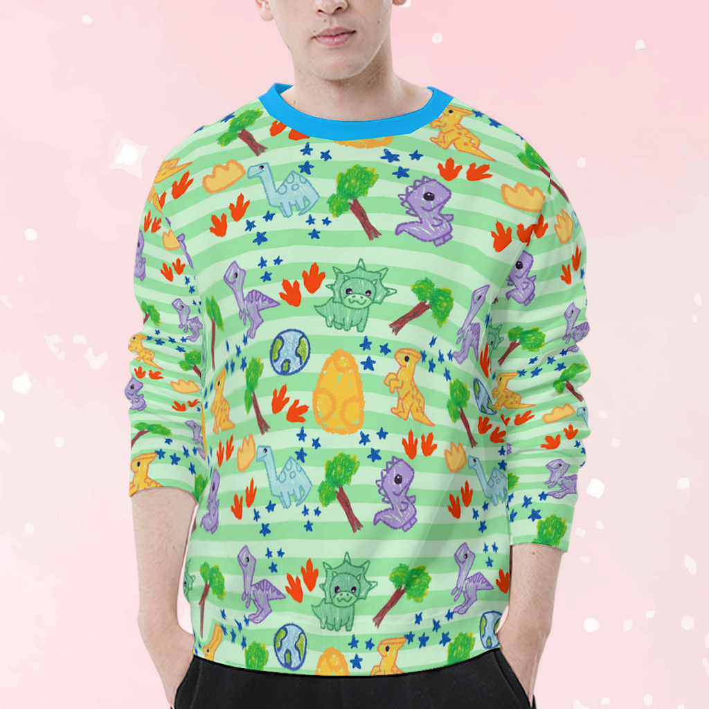 Dino Doodles Cozy Lightweight Sweater