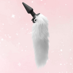 Tailz White Fox Tail Vibrating Anal Plug
