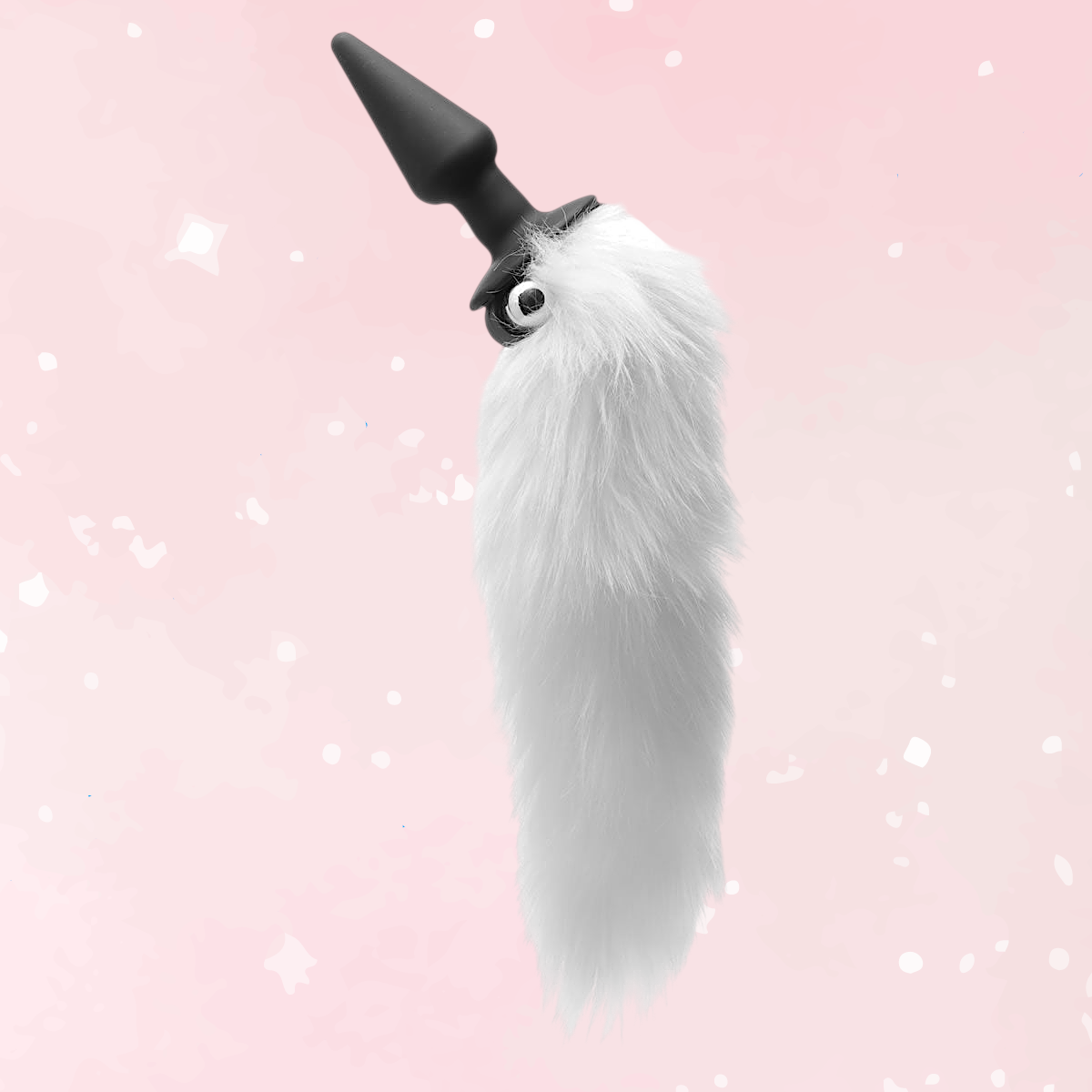 Tailz White Fox Tail Vibrating Anal Plug