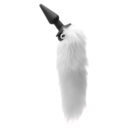 Tailz White Fox Tail Vibrating Anal Plug