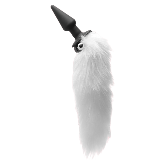 Tailz White Fox Tail Vibrating Anal Plug