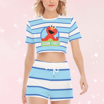 Happy Elmo 2Pc Shorts Set