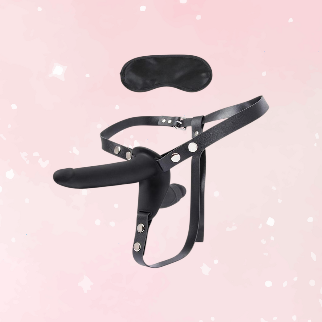 Lux Fetish Silicone Strap On Harness Dildo