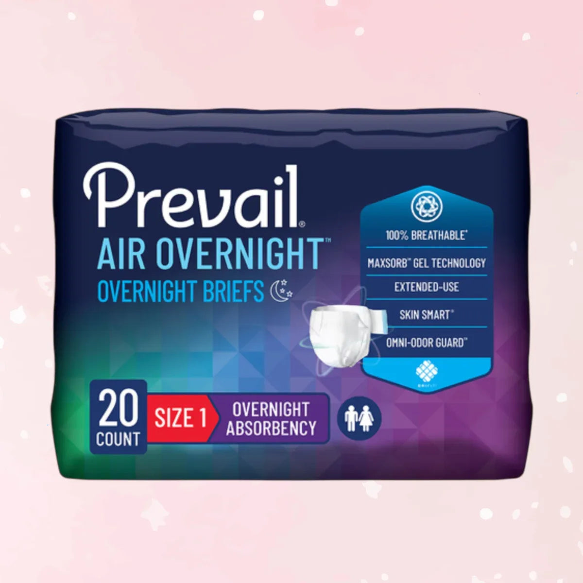 Prevail Air Overnight Adult Briefs - Puppy's Aesthetics