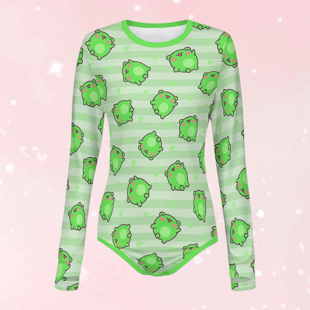 Froggie Dreams Long Sleeve CuddleSuit