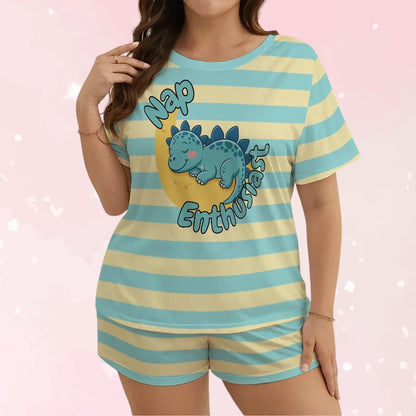 Nap Enthusiast Jammies Shorts Set - Puppy's Aesthetics
