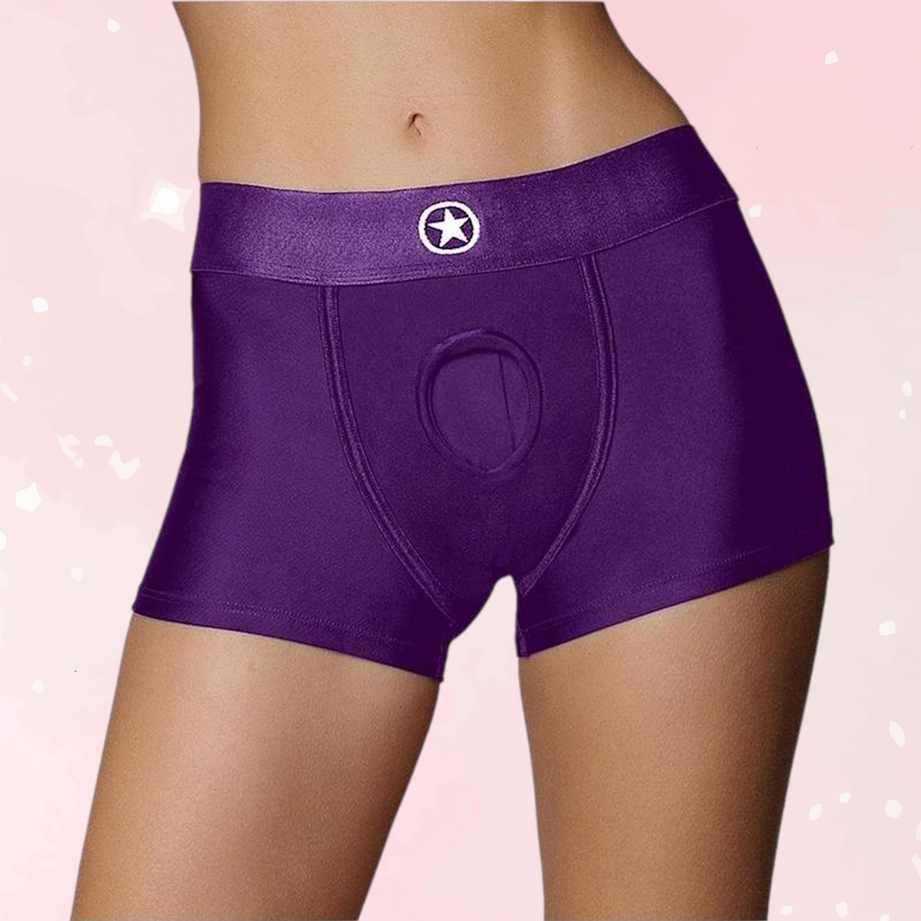 Vibrating Strap-On Boxer With Bullet