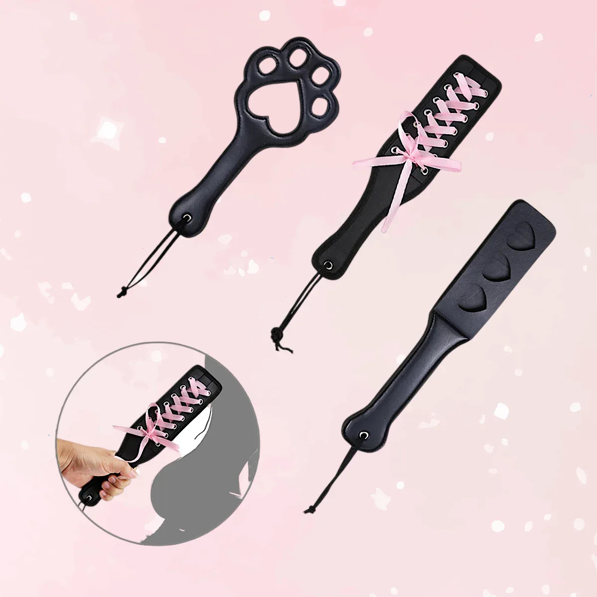 Paw & Ribbon Paddle - Puppy's Aesthetics