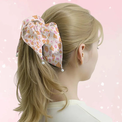 Bearly Adorable Satin Scrunchie - Puppy's Aesthetics