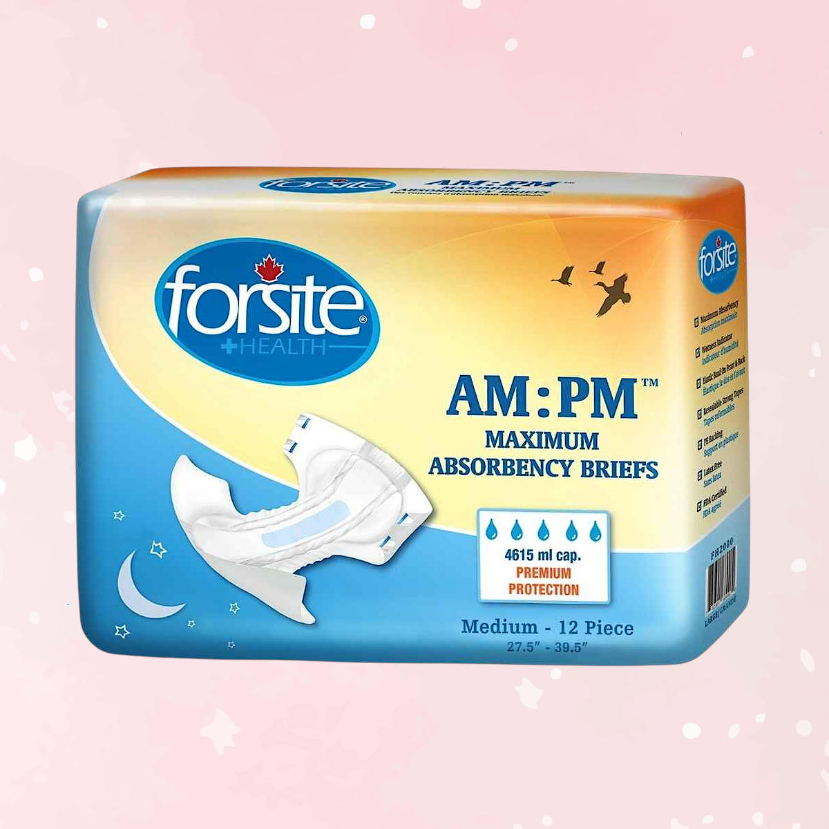 Forsite AM:PM Adult Diapers Plastic Backing