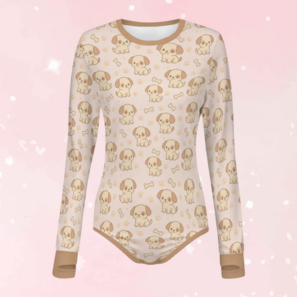 Pup Snuggles Long Sleeve CuddleSuit