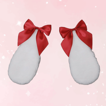 Plush Cute Puppy Ears w/Bows (Colors)