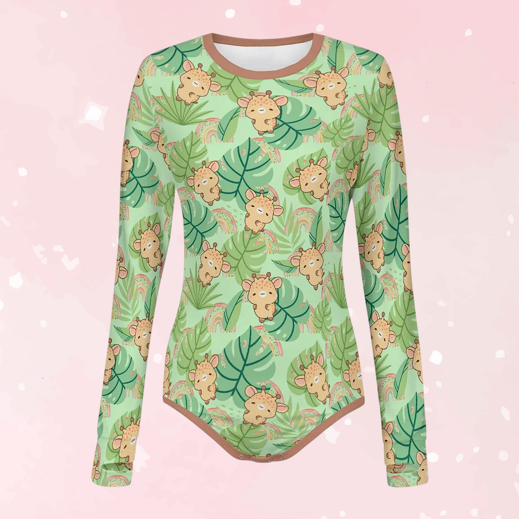 Lil Giraffe Long Sleeve CuddleSuit