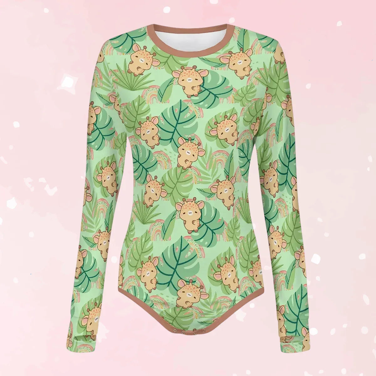 Lil Giraffe Long Sleeve CuddleSuit - Puppy's Aesthetics