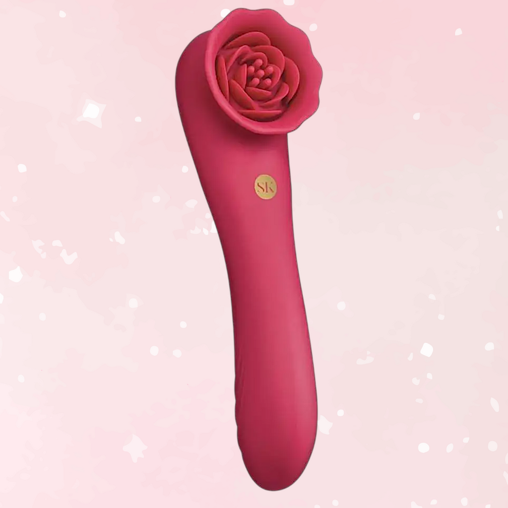 Secret Kisses Rosegasm Quake Silicone Dual Vibe