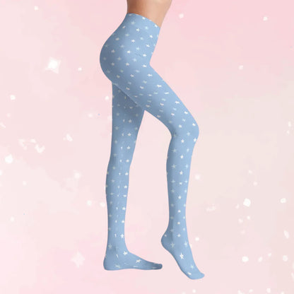 Soft Dreamy Star Stretch Tights - Puppy's Aesthetics