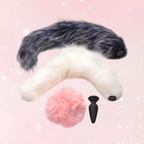 Tailz Vibrating Silicone Anal Tail Set - Puppy's Aesthetics