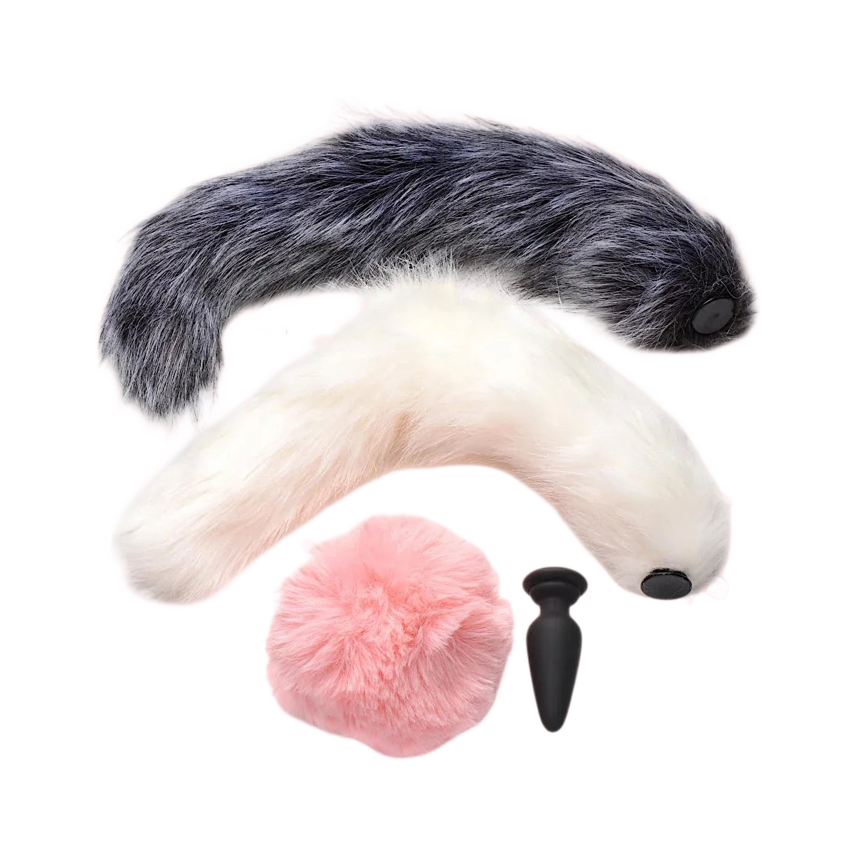 Tailz Vibrating Silicone Anal Tail Set - Puppy's Aesthetics