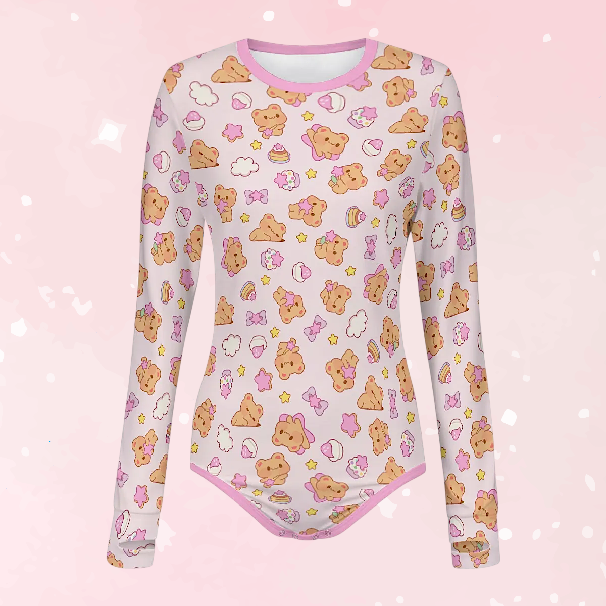 Bearly Adorable Long Sleeve CuddleSuit