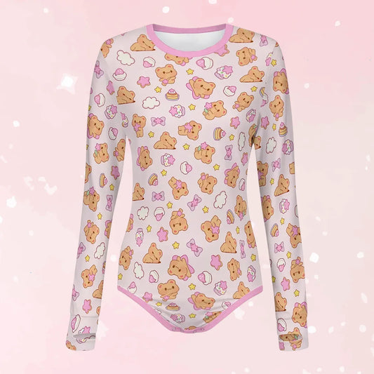 Bearly Adorable Long Sleeve CuddleSuit - Puppy's Aesthetics