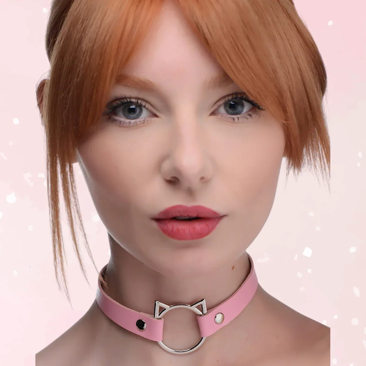 Kinky Kitty Ring Slim Collar - Puppy's Aesthetics
