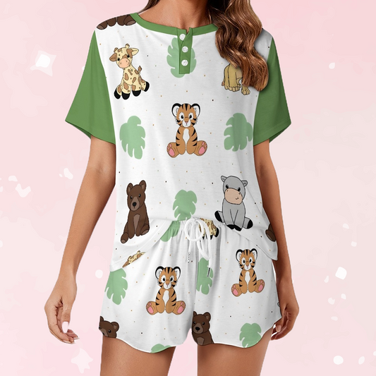Safari Snuggles 2PC Pajama Set