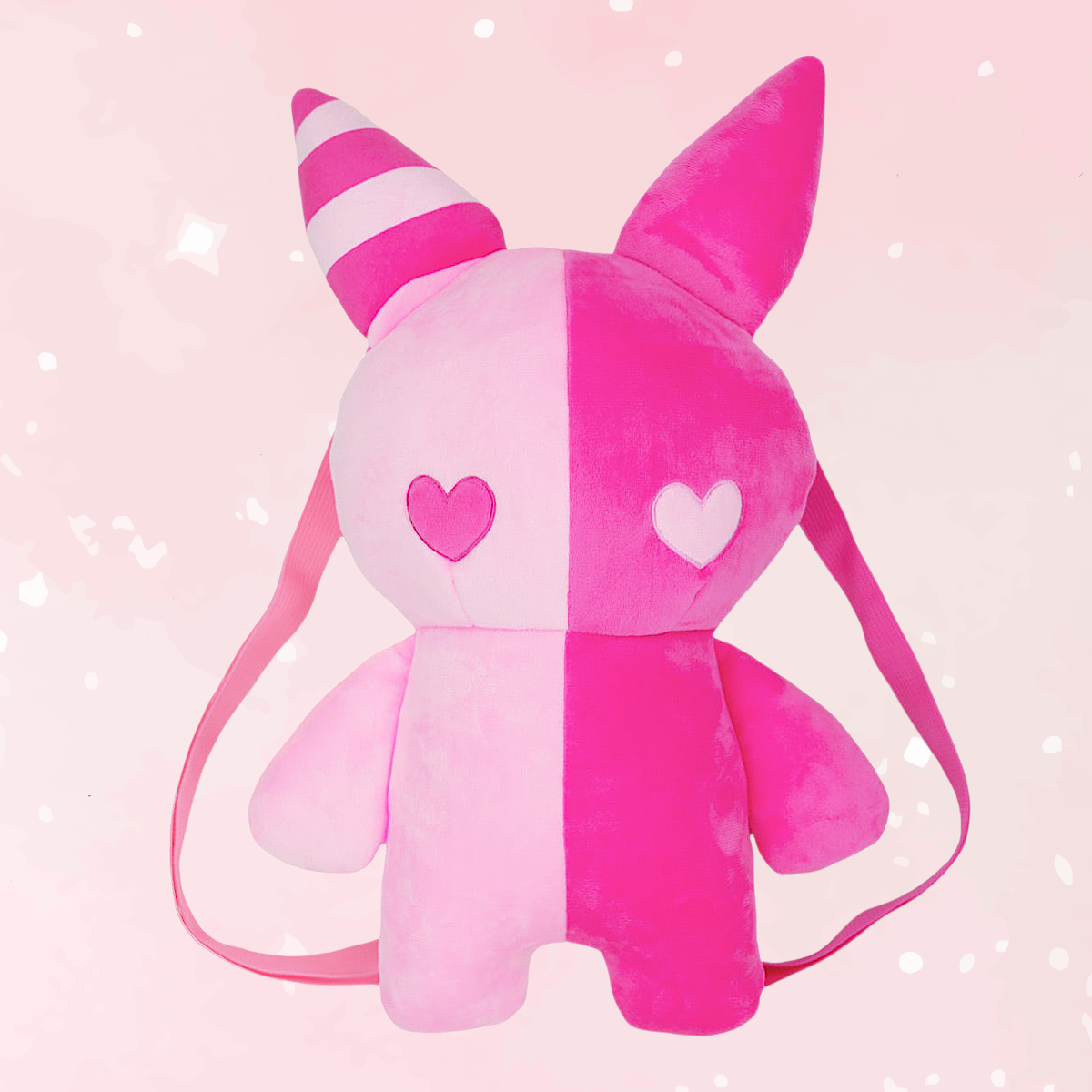 Rabbit Plush Backpack – Pink (20”)