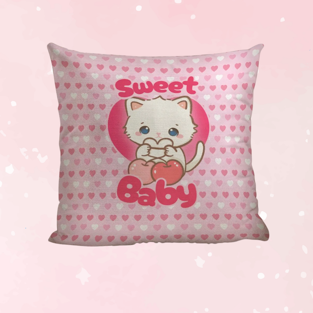 Sweet Baby Heart Throw Pillow