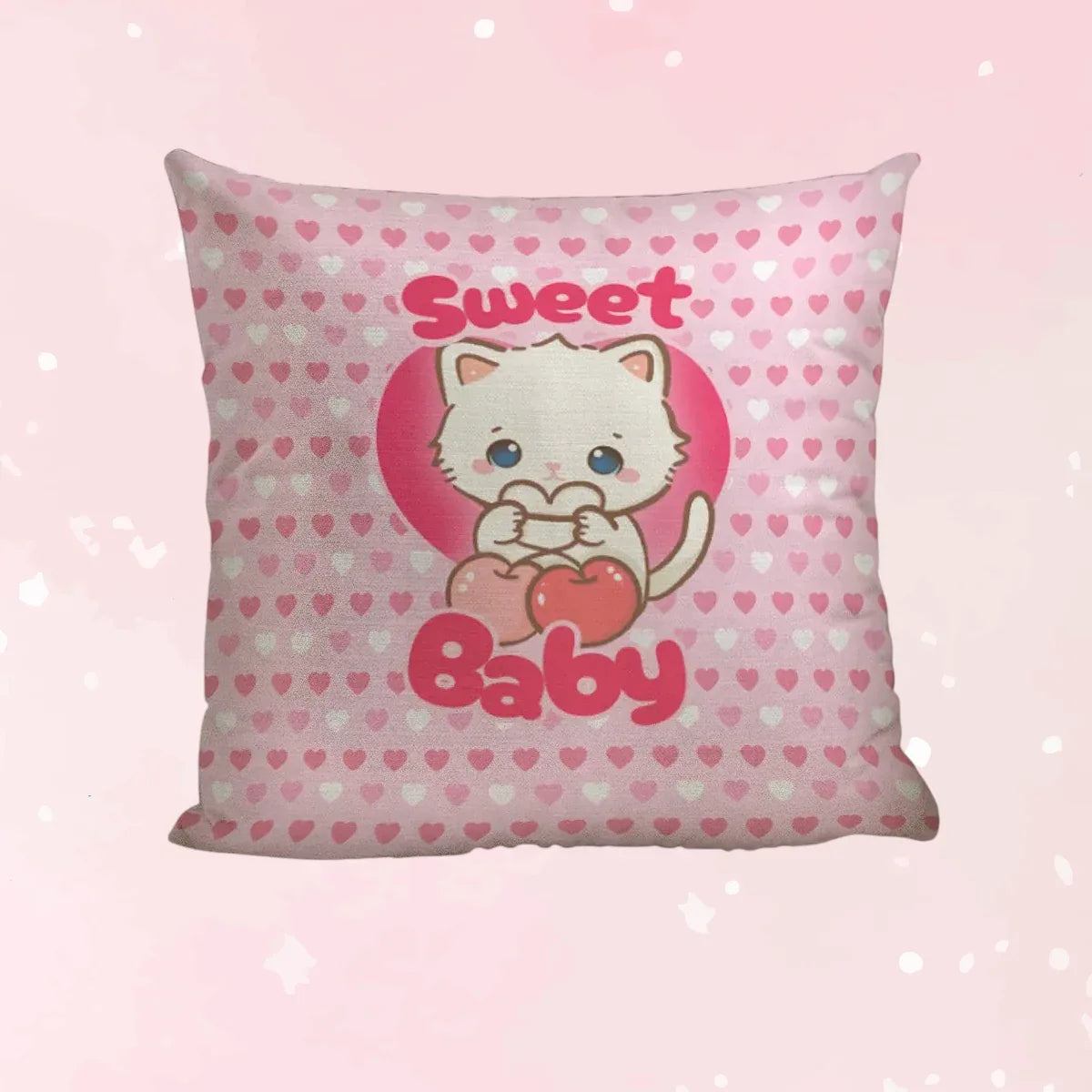 Sweet Baby Heart Throw Pillow - Puppy's Aesthetics