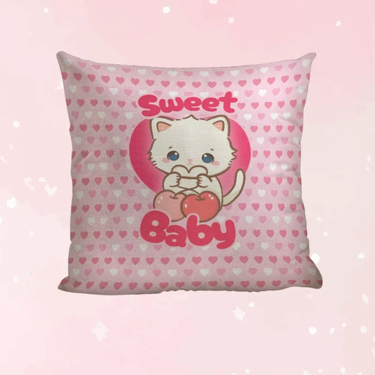 Sweet Baby Heart Throw Pillow - Puppy's Aesthetics