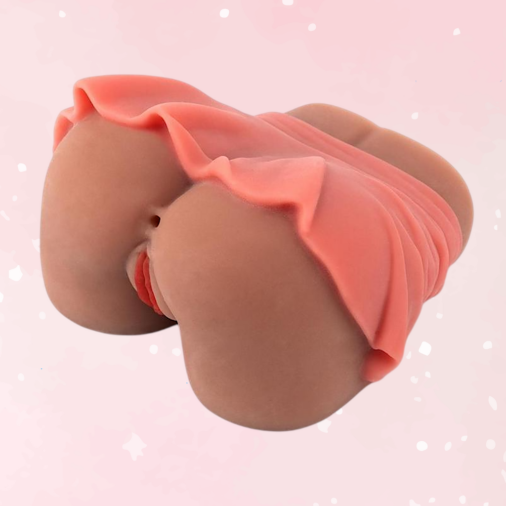 Mini Skirt Heart Pussy & Anal Dual Entry Stroker