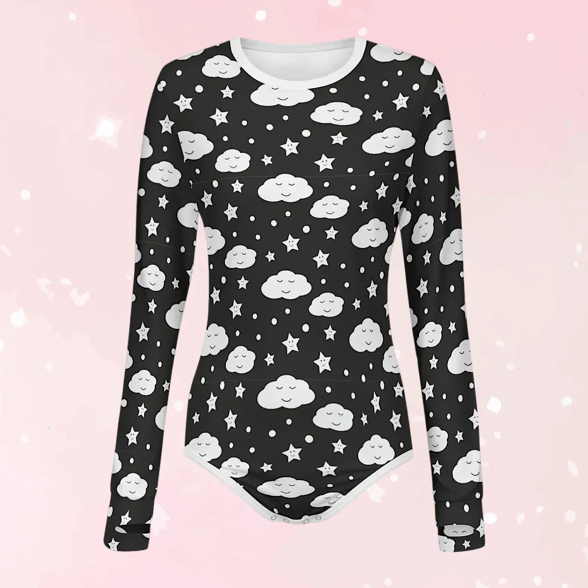 Sleepy Skies Long Sleeve CuddleSuit - Puppy's Aesthetics