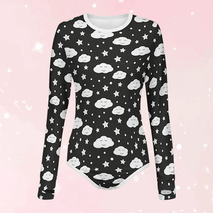 Sleepy Skies Long Sleeve CuddleSuit - Puppy's Aesthetics
