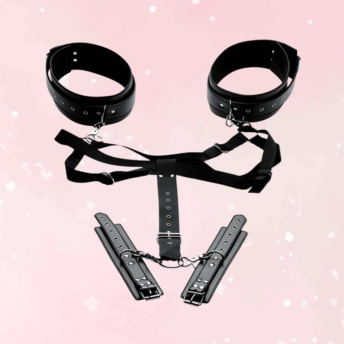 Easy Access Thigh Harness with Wrist Cuffs