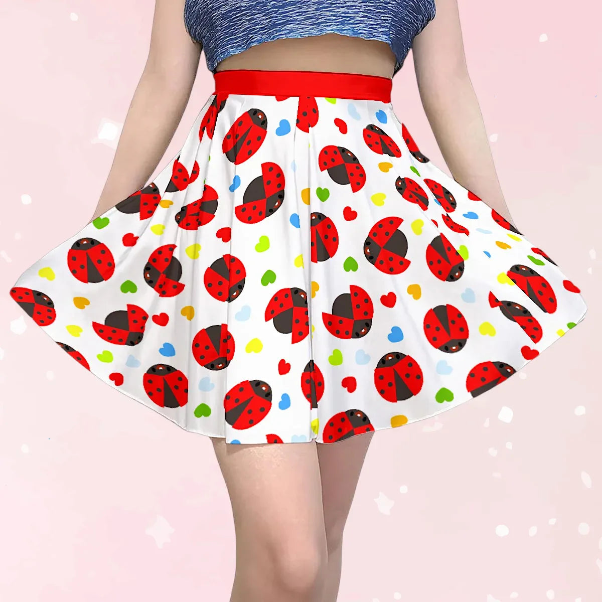 Lucky Bug Short Skirt - Puppy's Aesthetics