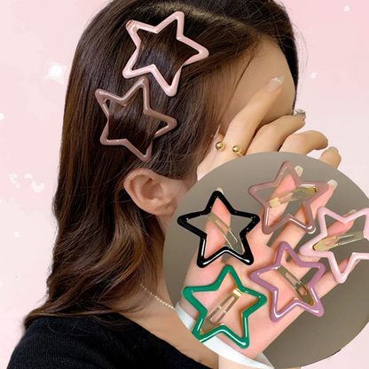 5Pcs Kawaii Star Hair Clips