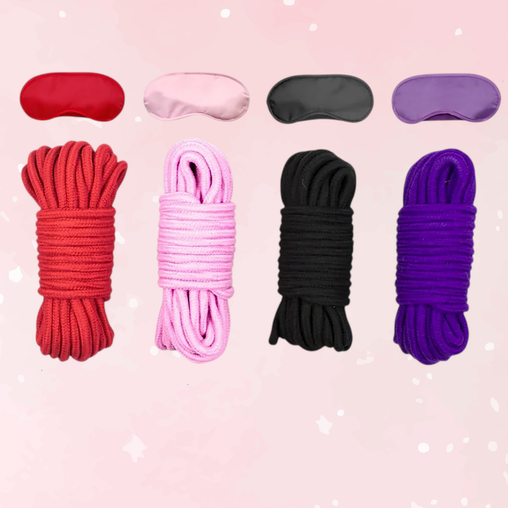 Mask & Shibari Rope Play Set